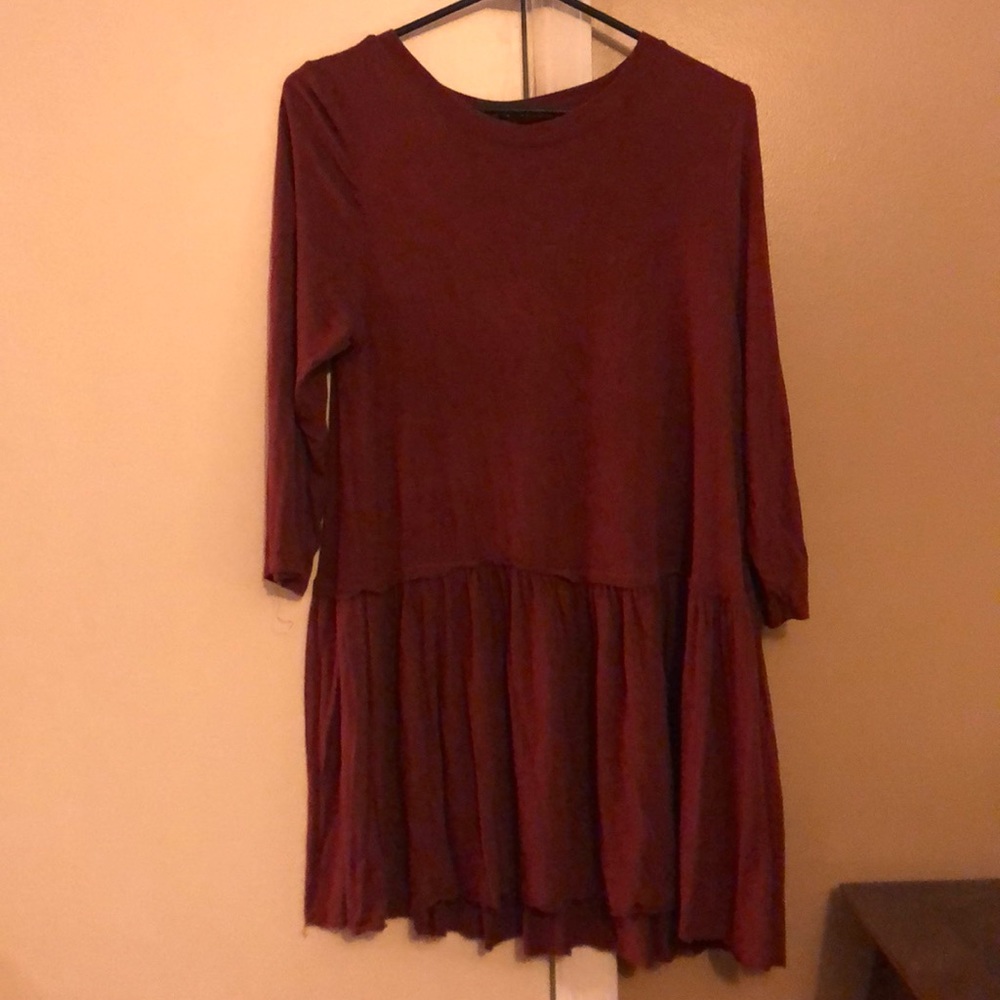 Zenana Premium burgundy top, size M
